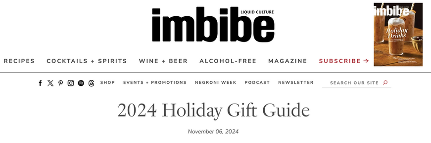 Imbibe Holiday Gift Guide