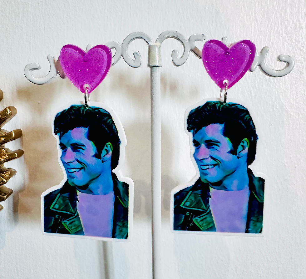 Miniature : Boucles d’oreilles Travolta - Grease Danny Zuko