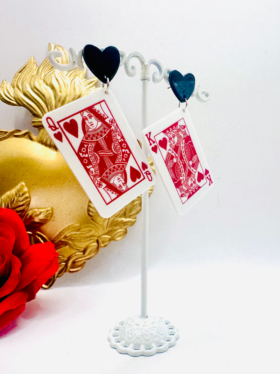 Miniature : Boucles d’oreilles Cartes Roi / Dame