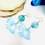 Miniature : Boucles d'oreilles Poisson avec bulle #bleu clair