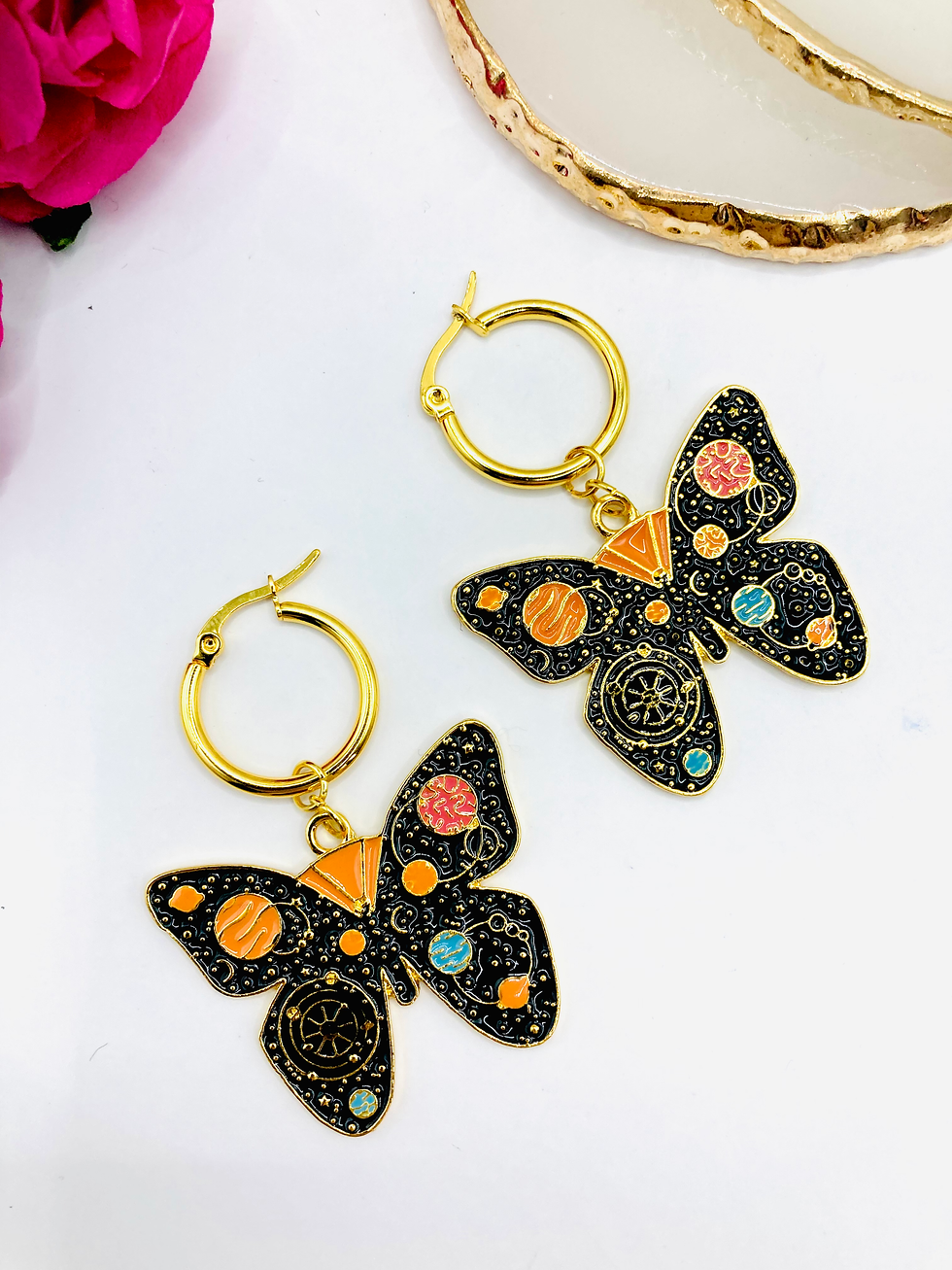 Miniature : Boucles d'oreilles Papillons planète