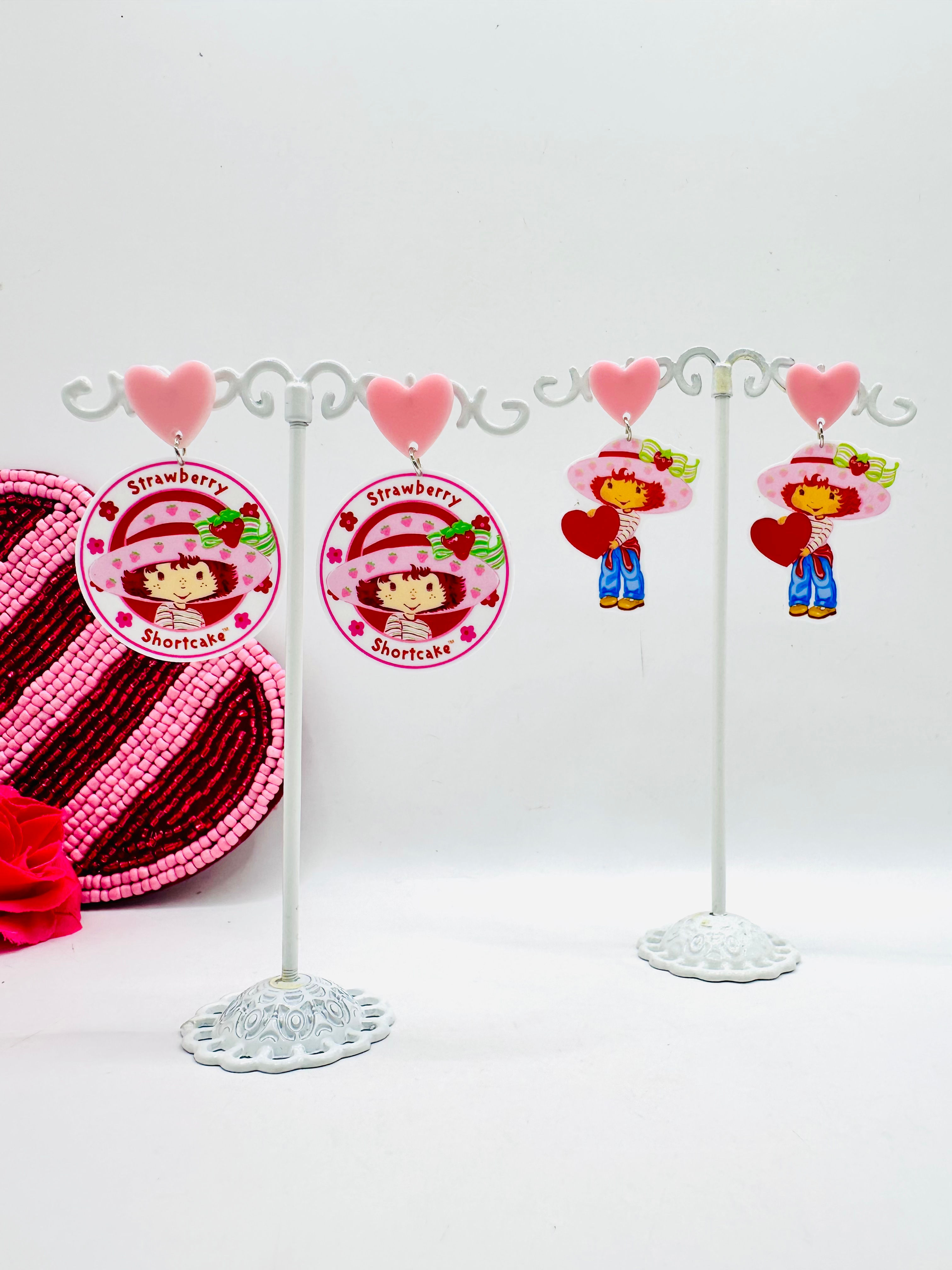 Boucles d’oreilles Charlotte aux fraises