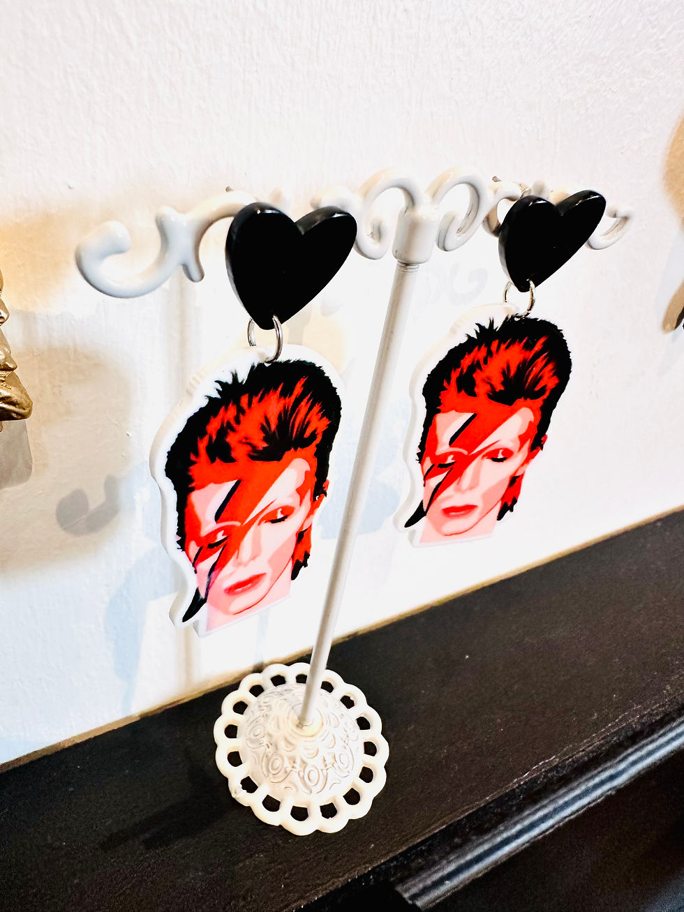 Miniature : Boucles d’oreilles David Bowie 