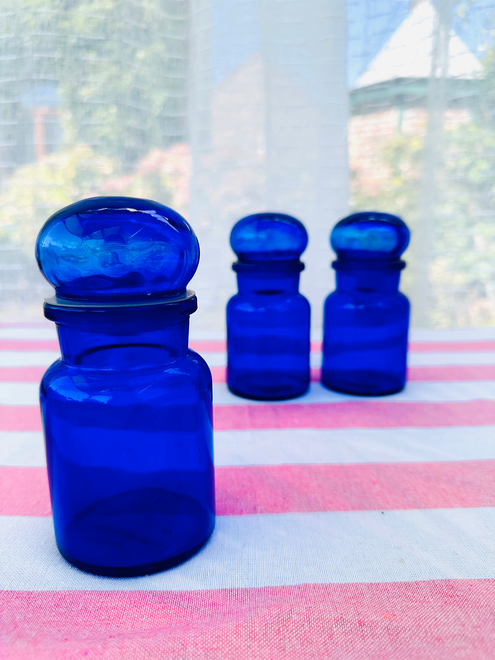 Miniature : Bocaux bleus 