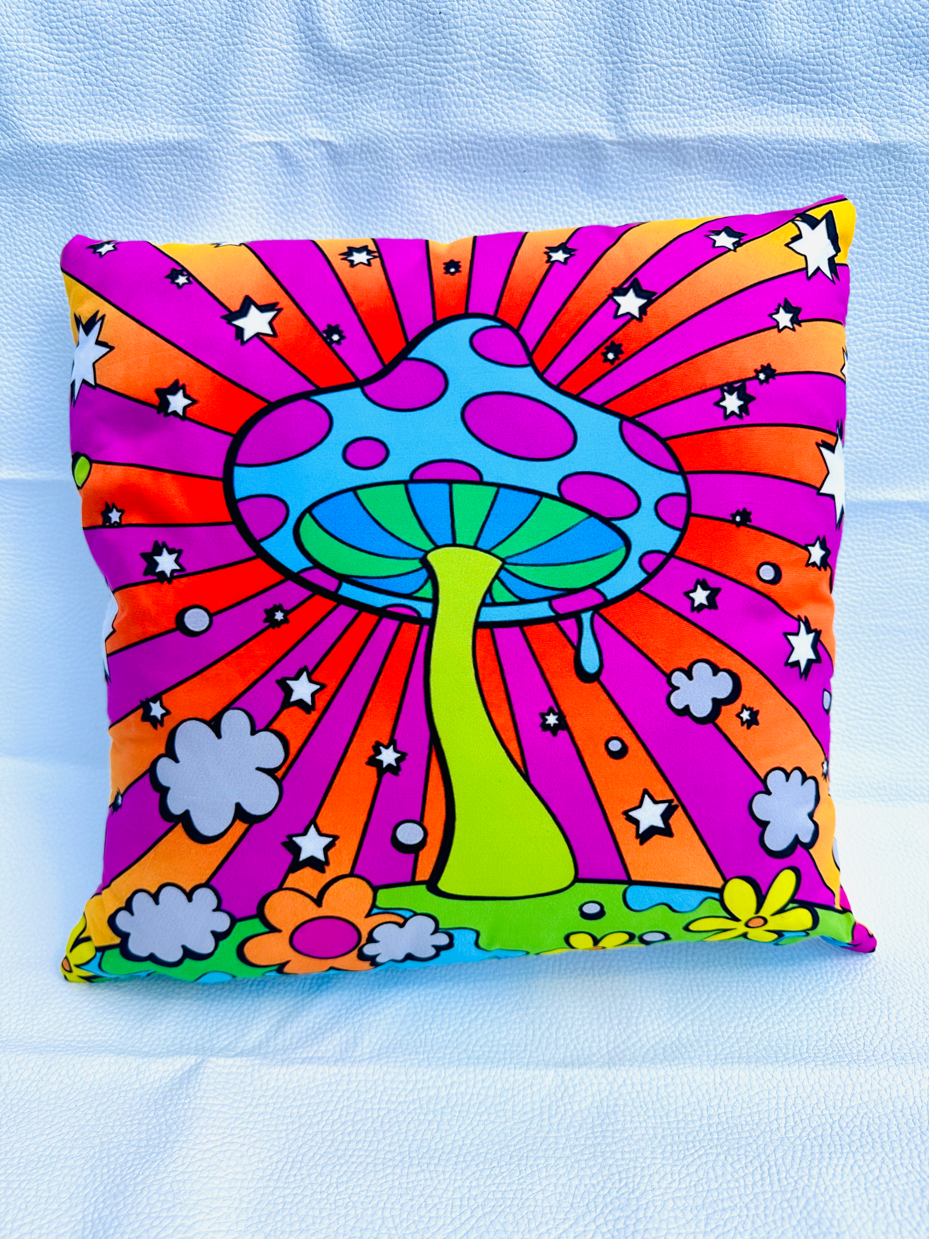 Coussin champi pysché 70s