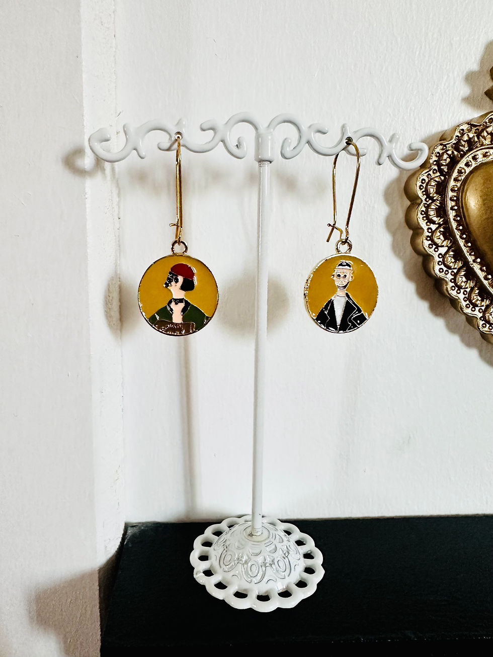 Miniature : Boucles d’oreilles asymétriques Léon