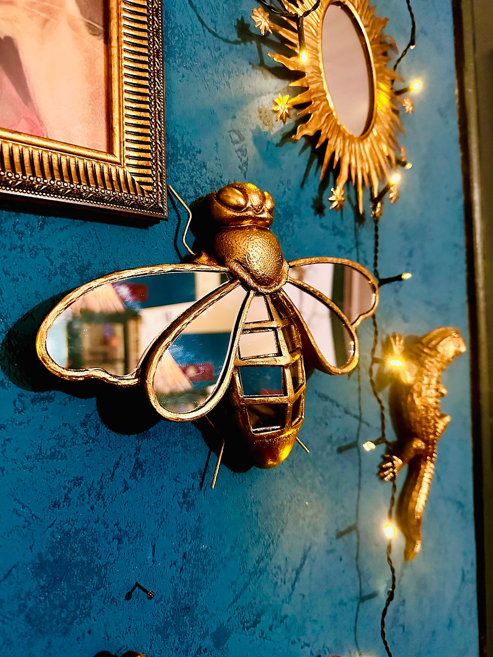 Miniature : Miroir Abeille dorée