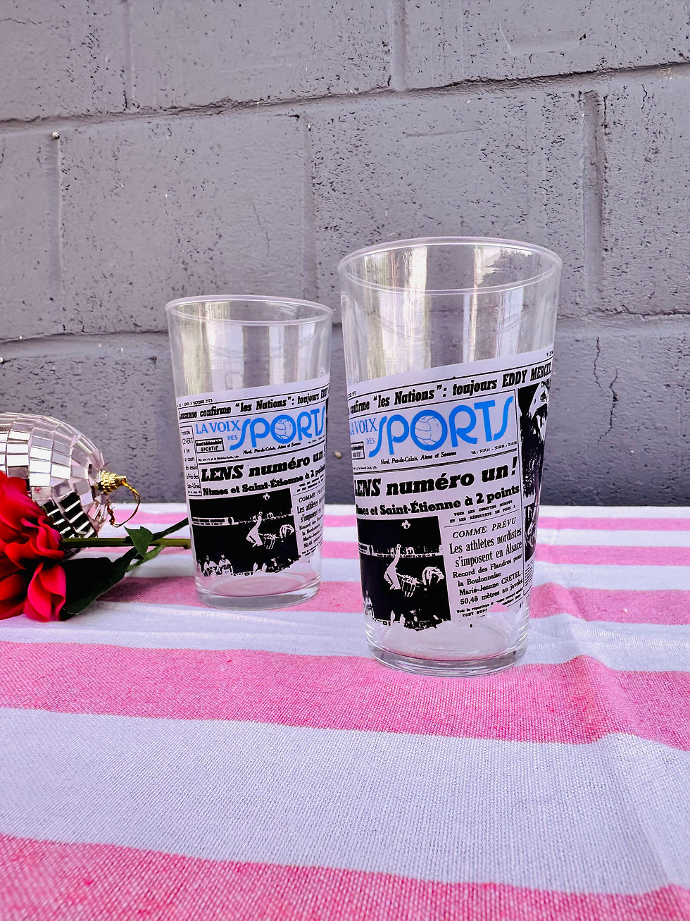 Miniature : Duo verres La voix du sport vintage
