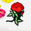 Miniature : Patch belle rose rouge