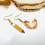 Miniature : Boucles d’oreilles asymétriques crayon 
