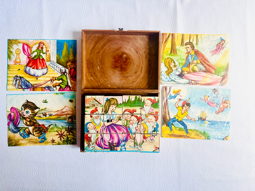 Miniature : Jeu de 12 cubes Disney #1