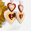 Miniature : Boucles d'oreilles Grands coeurs