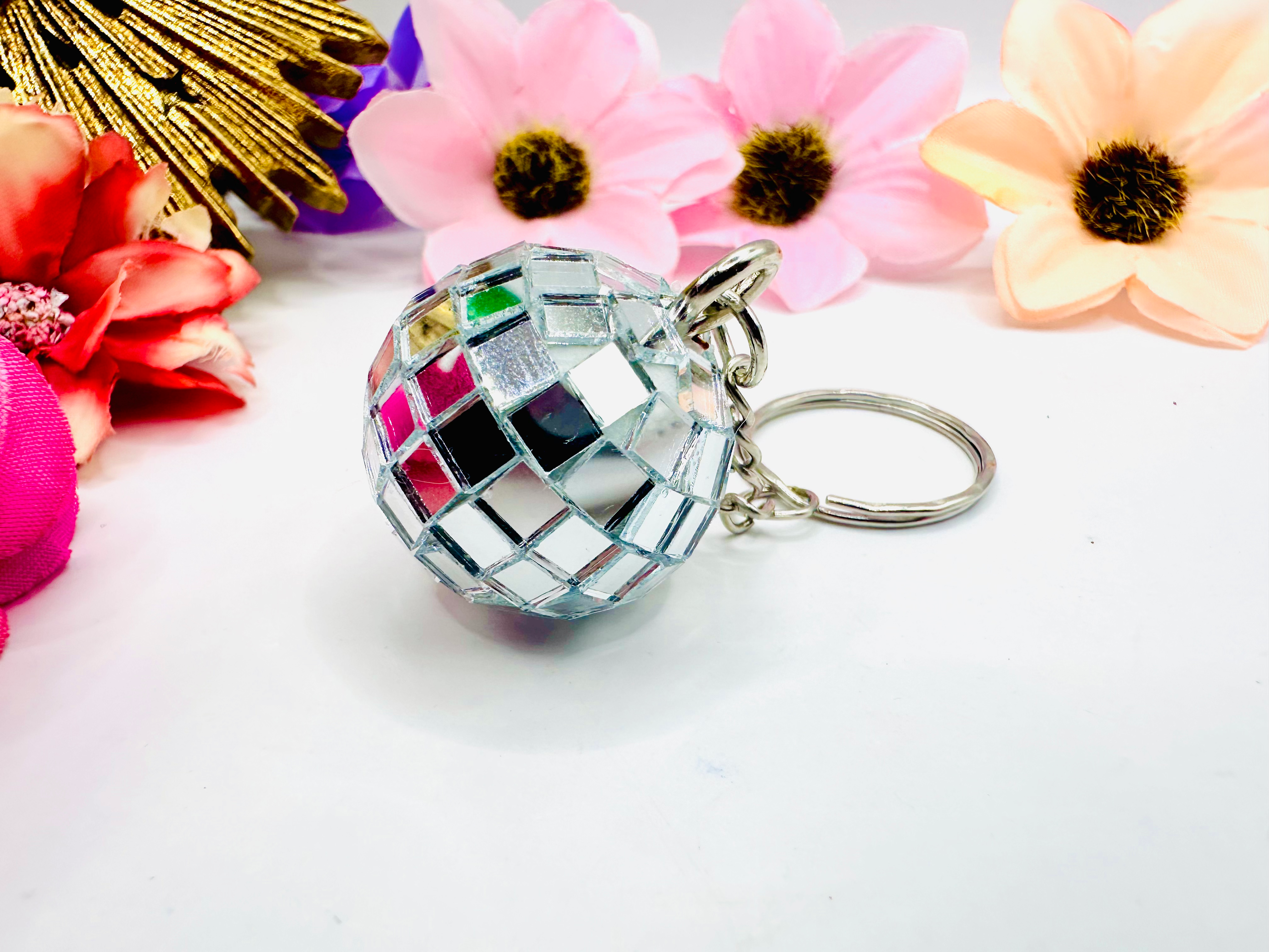 Porte-clefs Boule à facettes