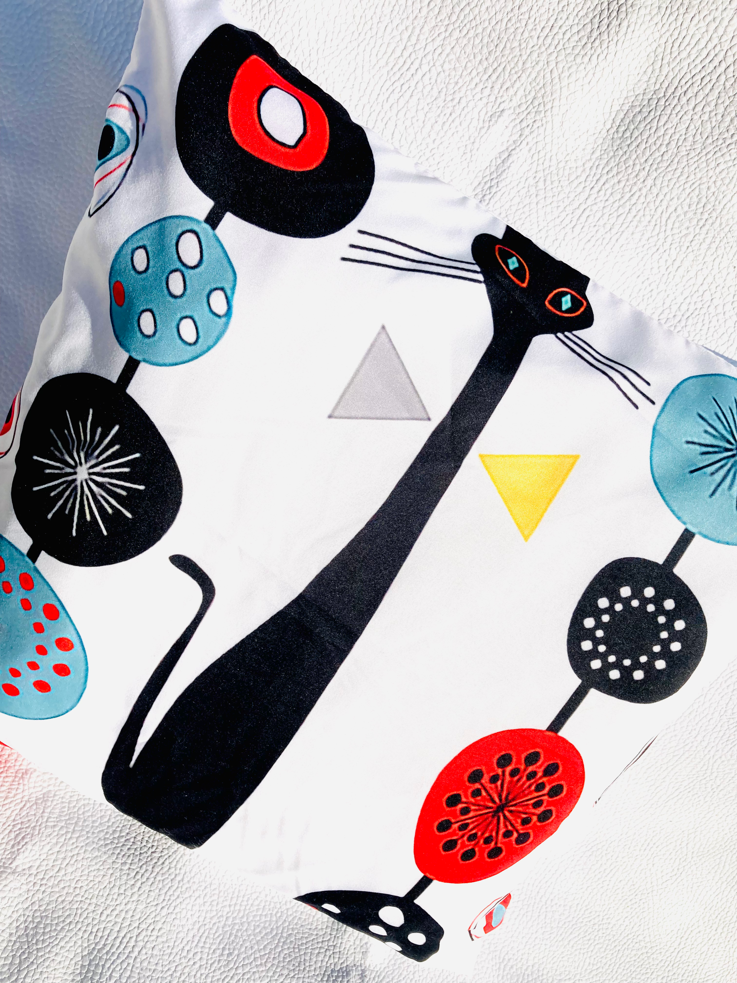 Coussin rétro chat 50s #2