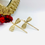 Miniature : Boucles d'oreilles Libellule dorée 