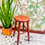 Miniature : Tabouret bois rétro