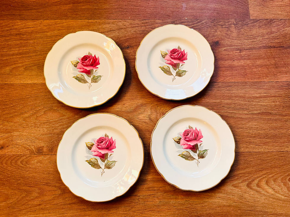 Miniature : 4 Assiettes dessert Gien Chambord