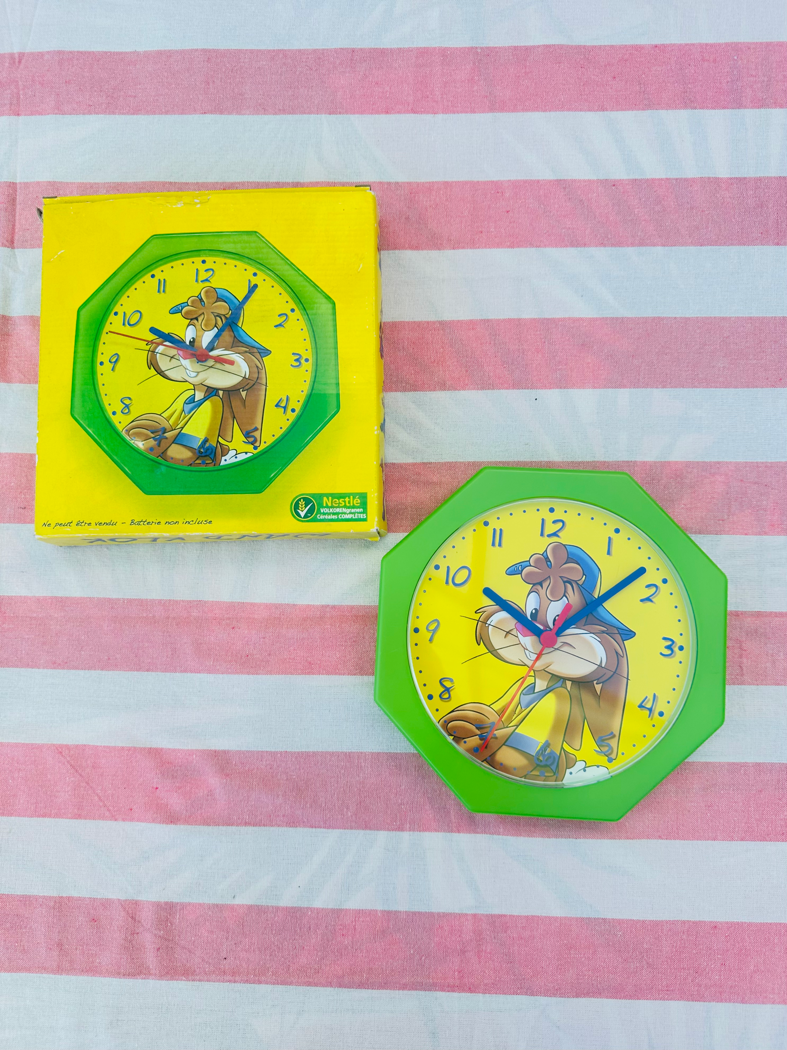 ⏰✨ Horloge Nesquik Vintage Collector – Quiky le lapin 🐰🥛