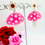 Miniature : Boucles d’oreilles mignon Champi rose