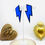 Miniature : Boucles d'oreilles Éclairs bleus