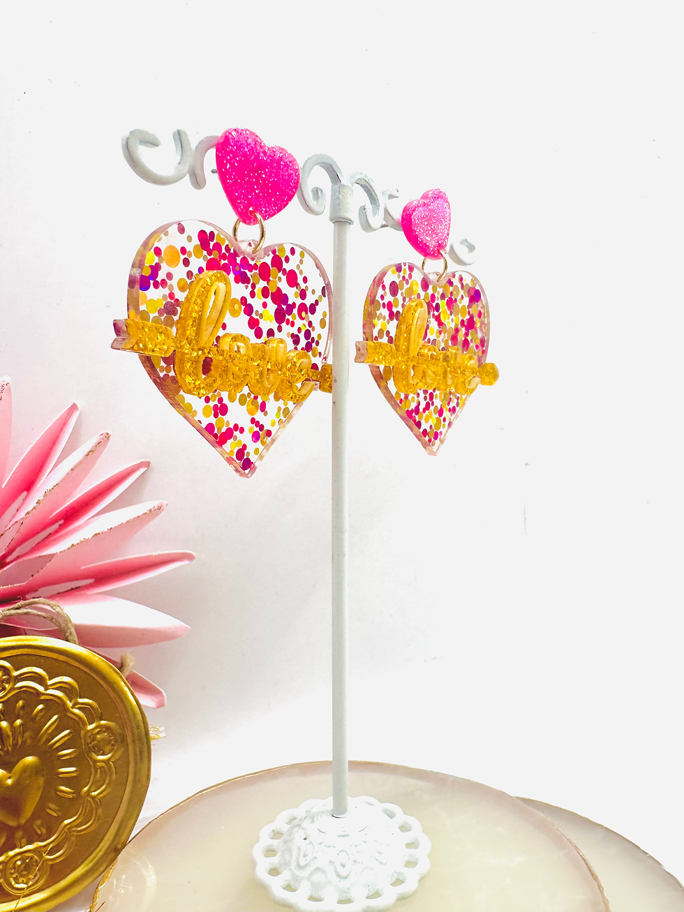 Miniature : Boucles d'oreilles Coeur Love #2