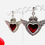 Miniature : Boucles d'oreilles Cœurs rétro dark