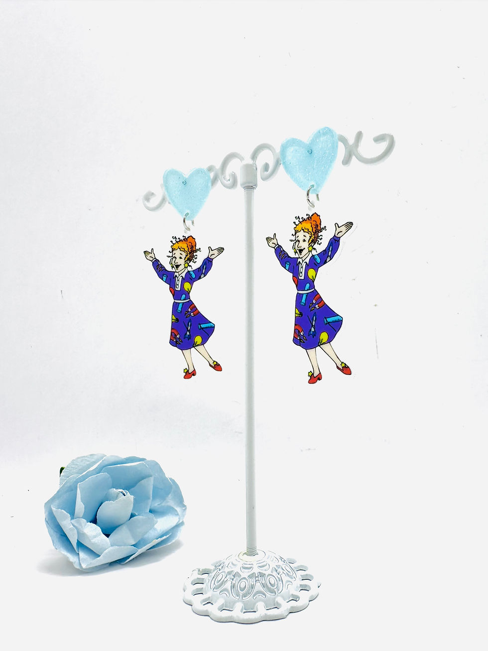 Miniature : Boucles d’oreilles Madame Bille-en-Tête – Le Bus magique