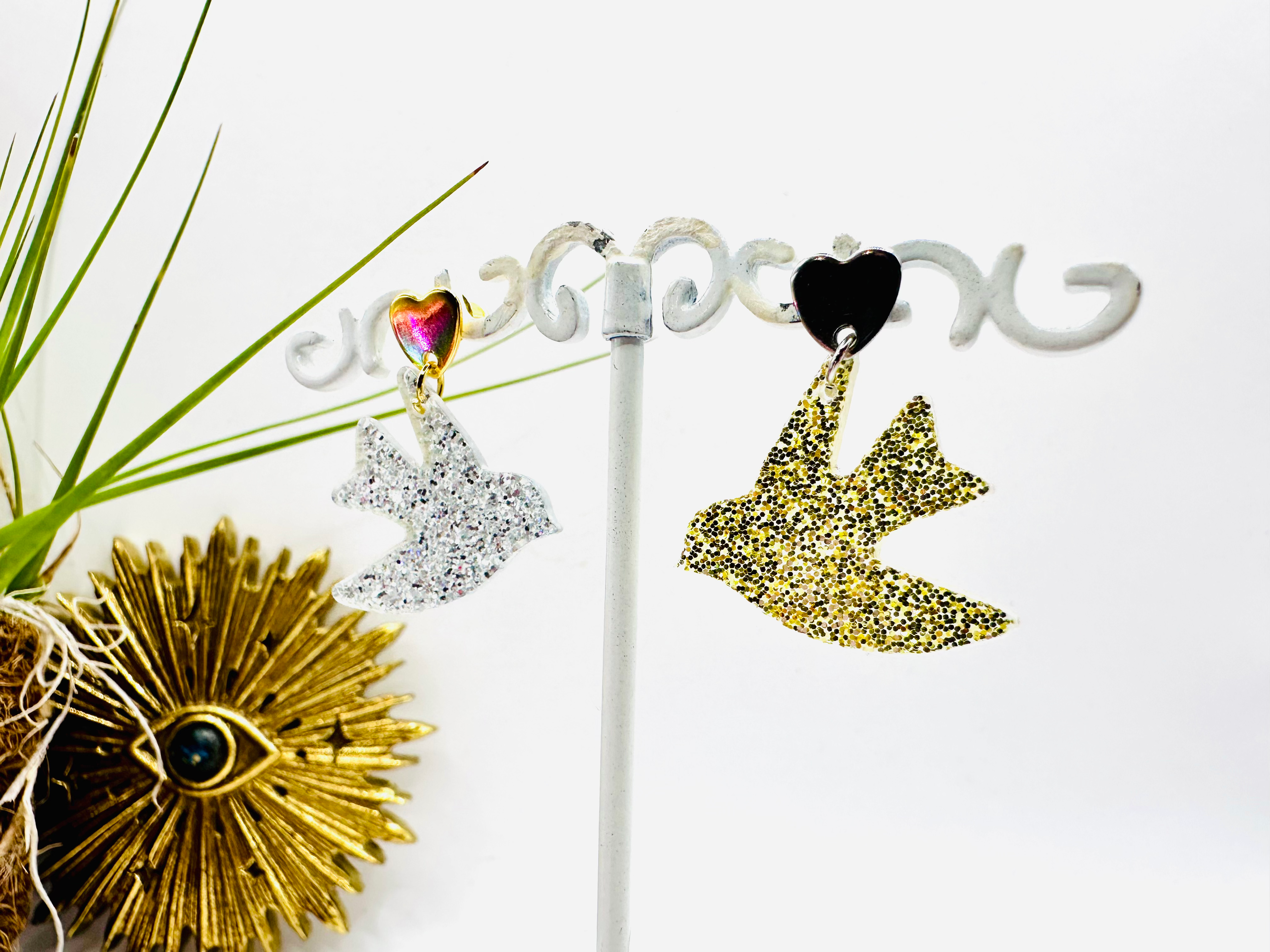 Boucles d'oreilles hirondelles #2