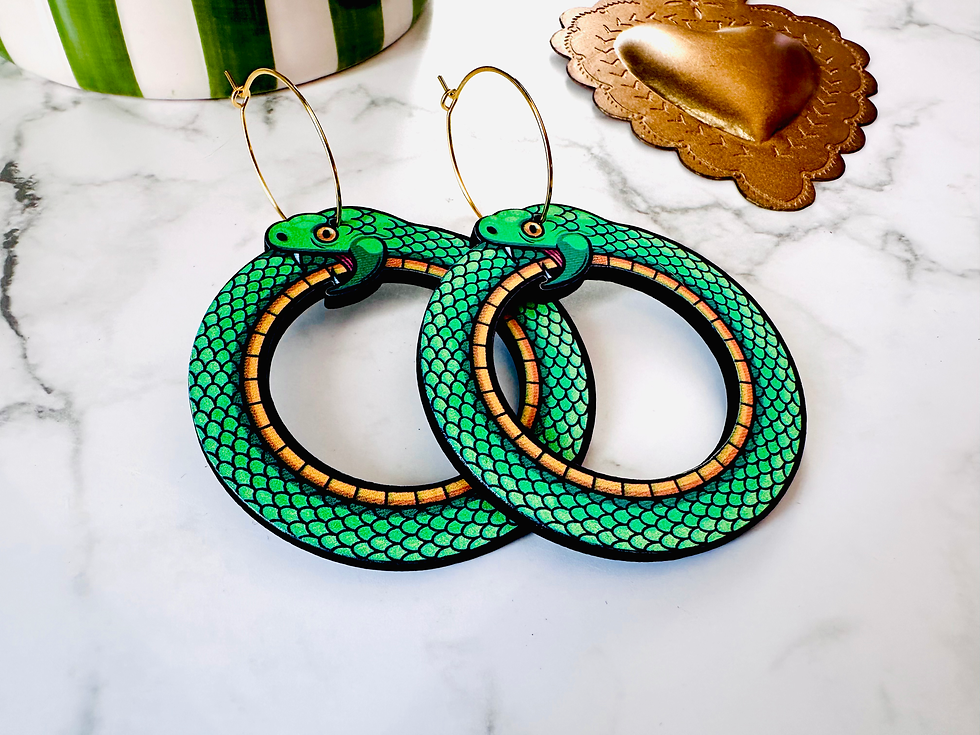 Miniature : Boucles d'oreilles Serpents