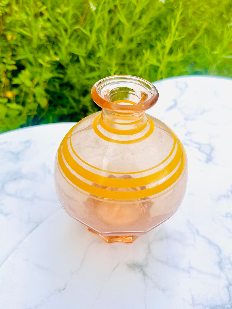 Miniature : Carafe rétro rose et jaune