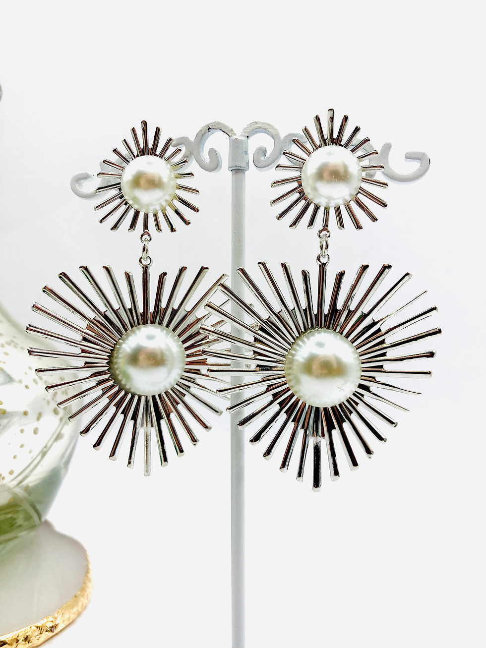 Miniature : Boucles d'oreilles Cœurs sacrés argentés 