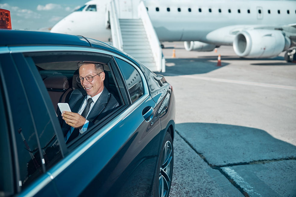 airport transfer going to a wedding
