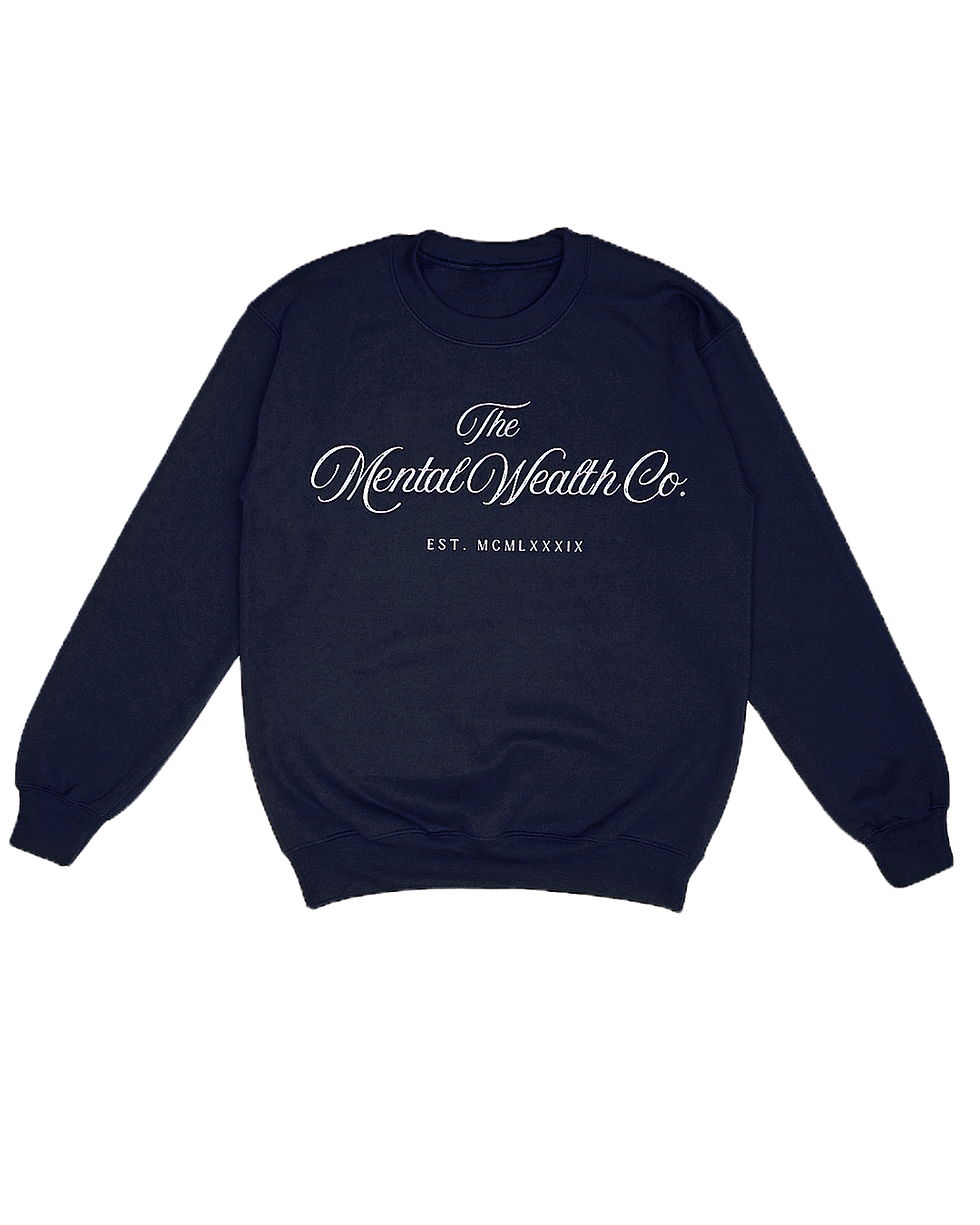 The Classic Crew Sweatshirt (Navy Blue)