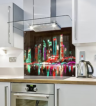 Captivating Fantasy Milky Way Glass Splashbacks for Your UK Home Design