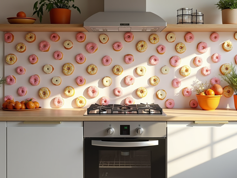 Creative Ways to Incorporate Doughnuts Inspired Glass Splashbacks in Your UK Kitchen