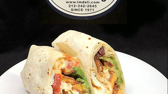 "F" Wrap Platter (2 Egg Whites, Bacon, Tomato & Avocado)