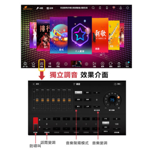 縮圖：Danms丹嘜仕 K888 卡拉OK 點歌機 伴唱機 螢幕15.6吋 + 12吋音箱X2+麥克風X2
