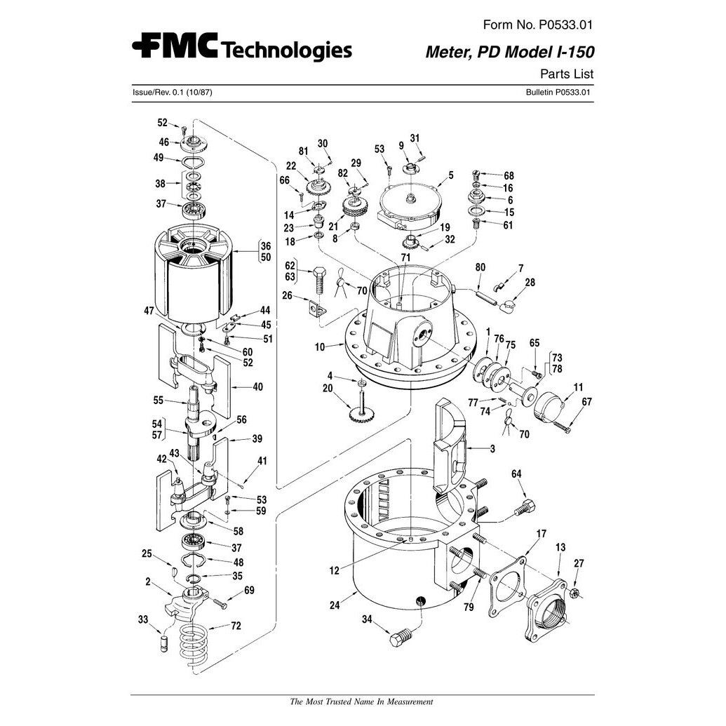 003959-001 Smith Meter I-150 - Gasket, Inlet and Outlet