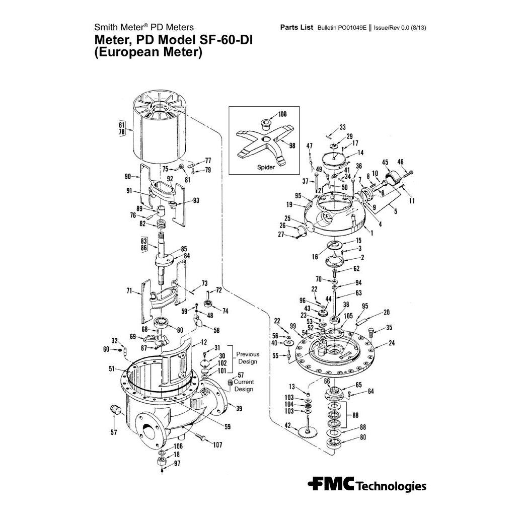 003666-001 Smith Meter SF-60-DI - etainer Plate