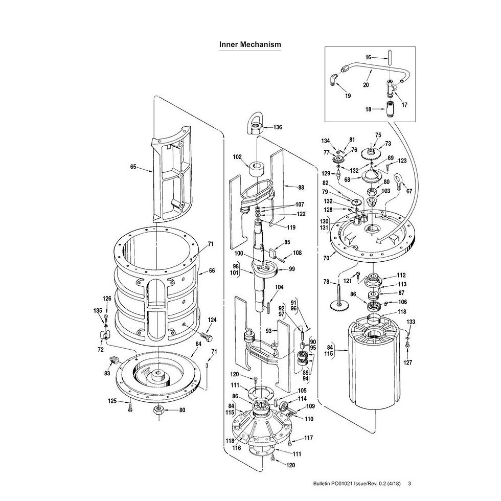 Miniatura: 536254-002 JA10 - Cam and Shaft Assembly