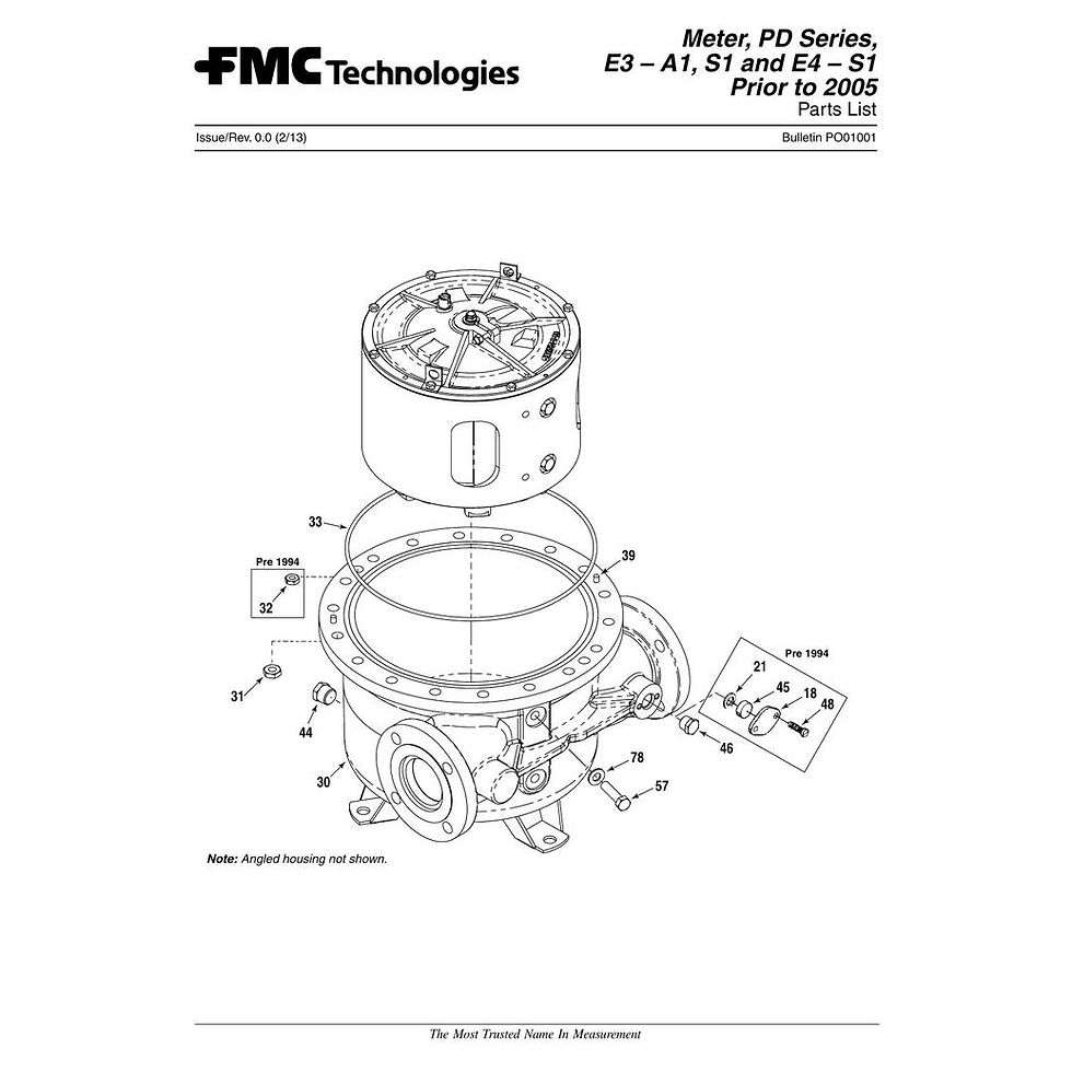 Thumbnail: 007900400 Smith Meter C2 - Pin, Groove, Housing