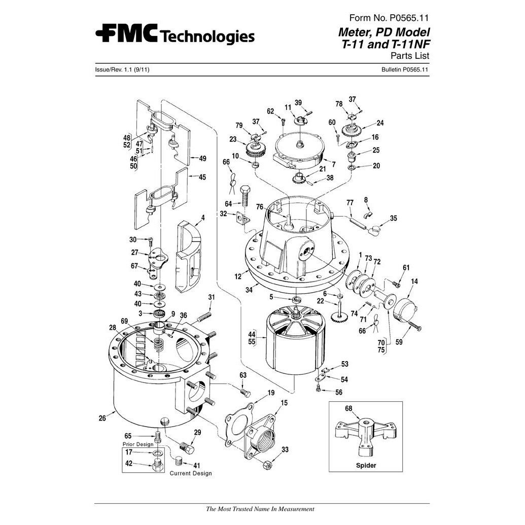 004268-001 Smith Meter T-11 - Standard