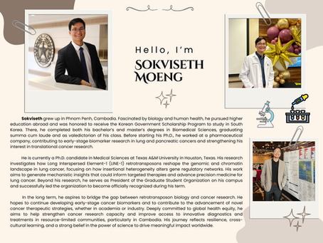 Our Featured Member of the Week, Sokviseth Moeng