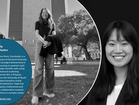 Our Featured Member of the Week, Miss Tepie Meng, PhD Candidate in Physics at Harvard University