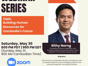 Please Join Us for a Khmer Pride STEM Global Network Webinar Tonight by Rithy Norng