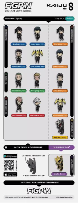 Miniatura: FiGPiN Mystery Series: Kaiju No. 8 - 1 x Caja