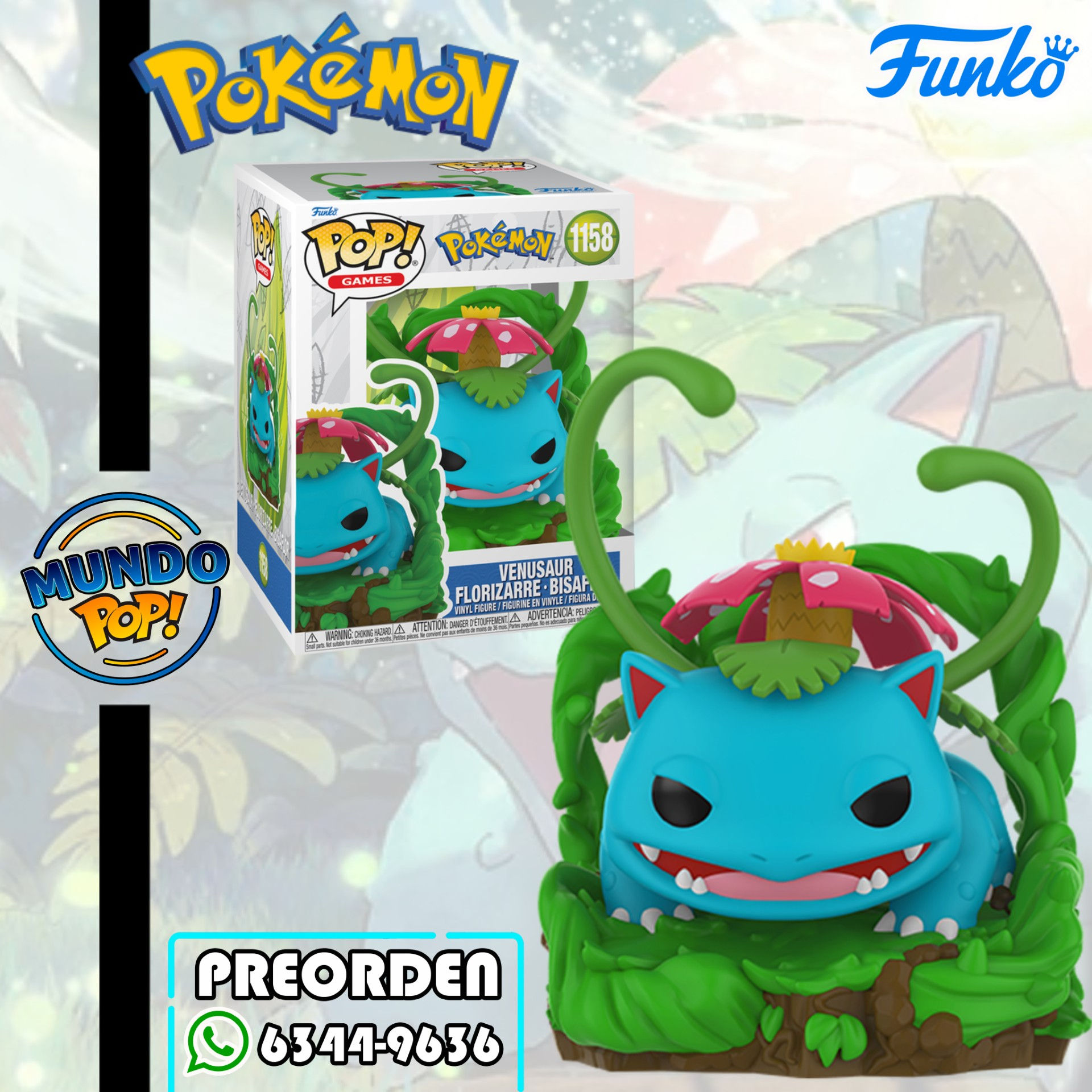 Funko Pop! Games Premium: Pokémon - Venusaur 1158