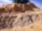 Wood chip pile