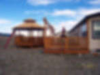 Exterior log railing