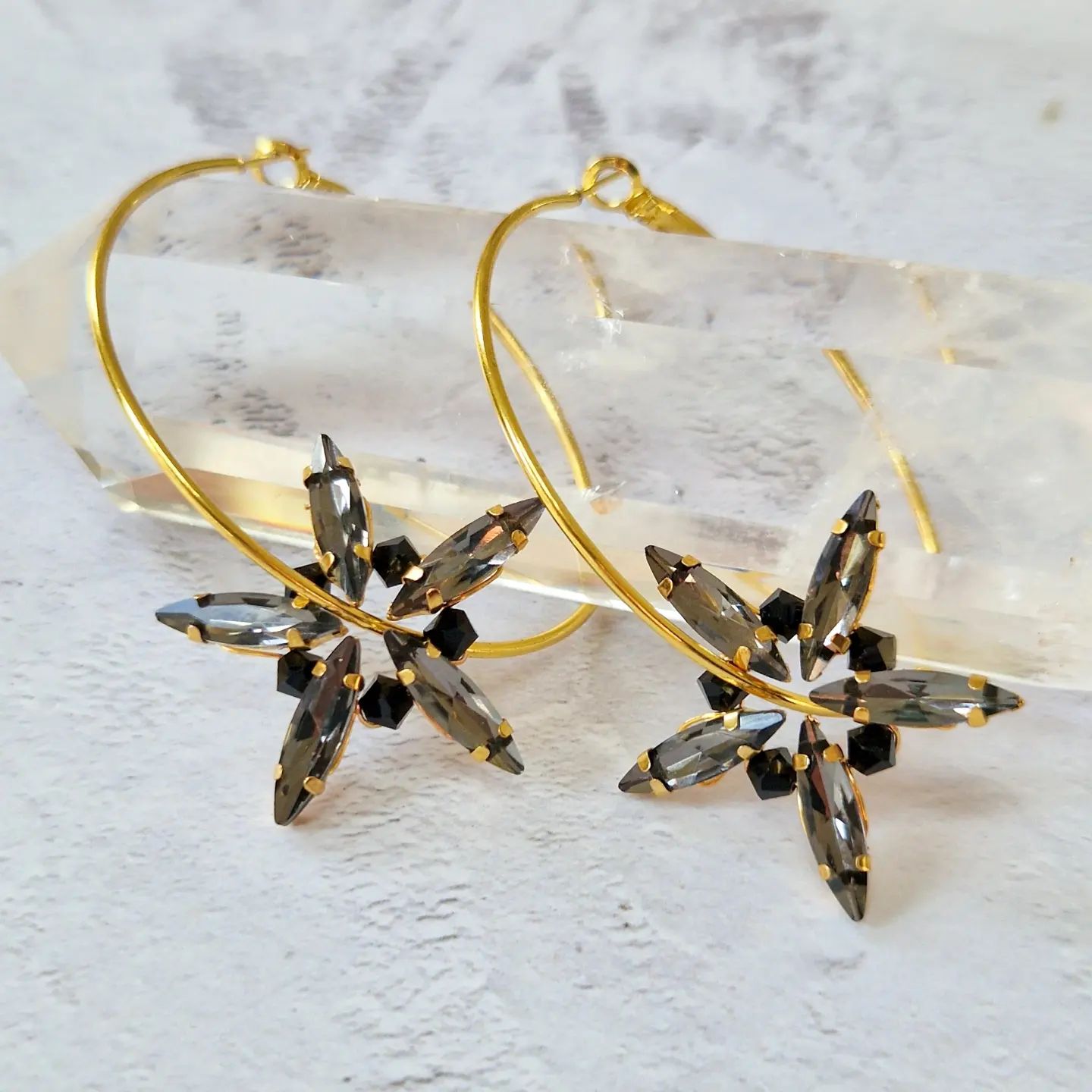 statement star hoop earrings - the ultimate festive accessory. A. simple way to make your Christmas party outfit more exciting